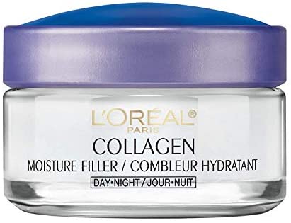 Collagen Face Moisturizer by L’Oreal Paris Skin Care I Day and Night Cream I Anti-Aging Face Cream to Smooth Wrinkles I Non-Greasy I 1.7 oz.