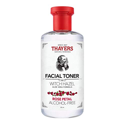 THAYERS Alcohol-Free Witch Hazel Facial Toner with Aloe Vera Formula, Rose Petal, 12 Fl Oz