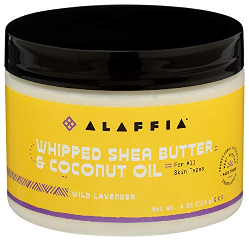 Alaffia, Coconut Oil Whipped Shea Butter Wild Lavender, 4 Ounce